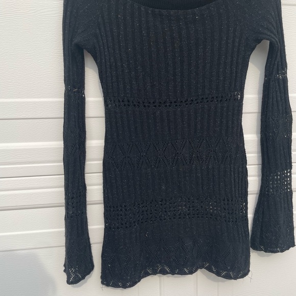 Forever 21 Black Knit Top/Sweater Size S - Picture 2 of 5